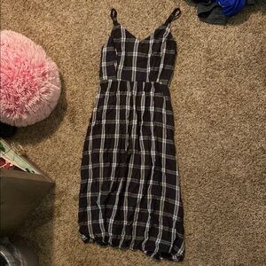 Old Navy Black and White Spaghetti Strap Sundress